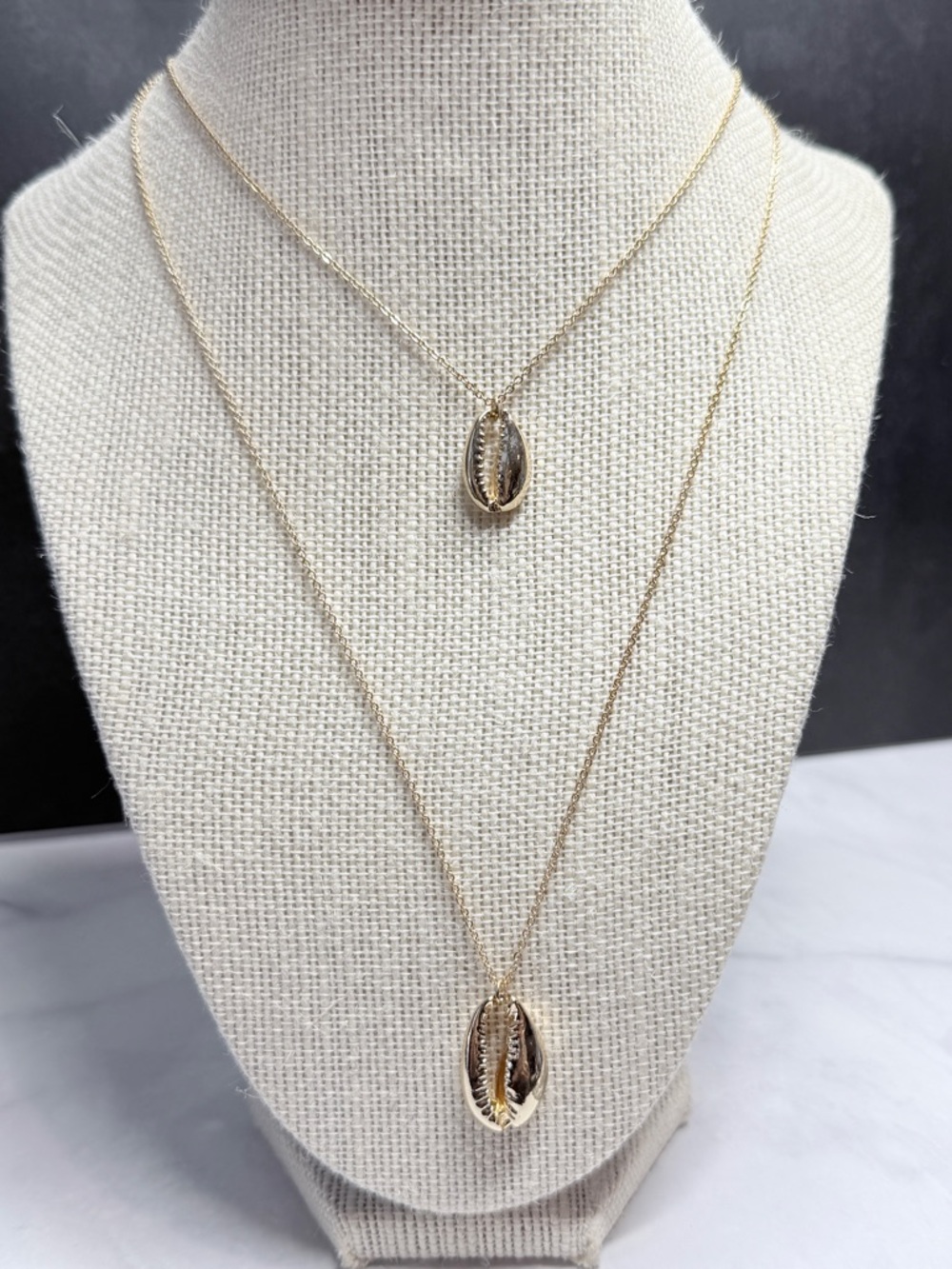 🚨3 for $15🚨 Gold Tone Cowrie Shell Layered Necklace